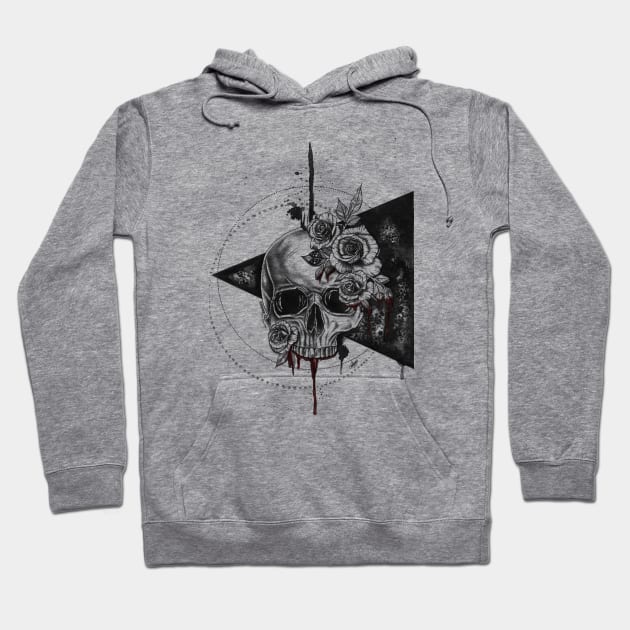 Geometric Skull Hoodie by Prettielilpixie